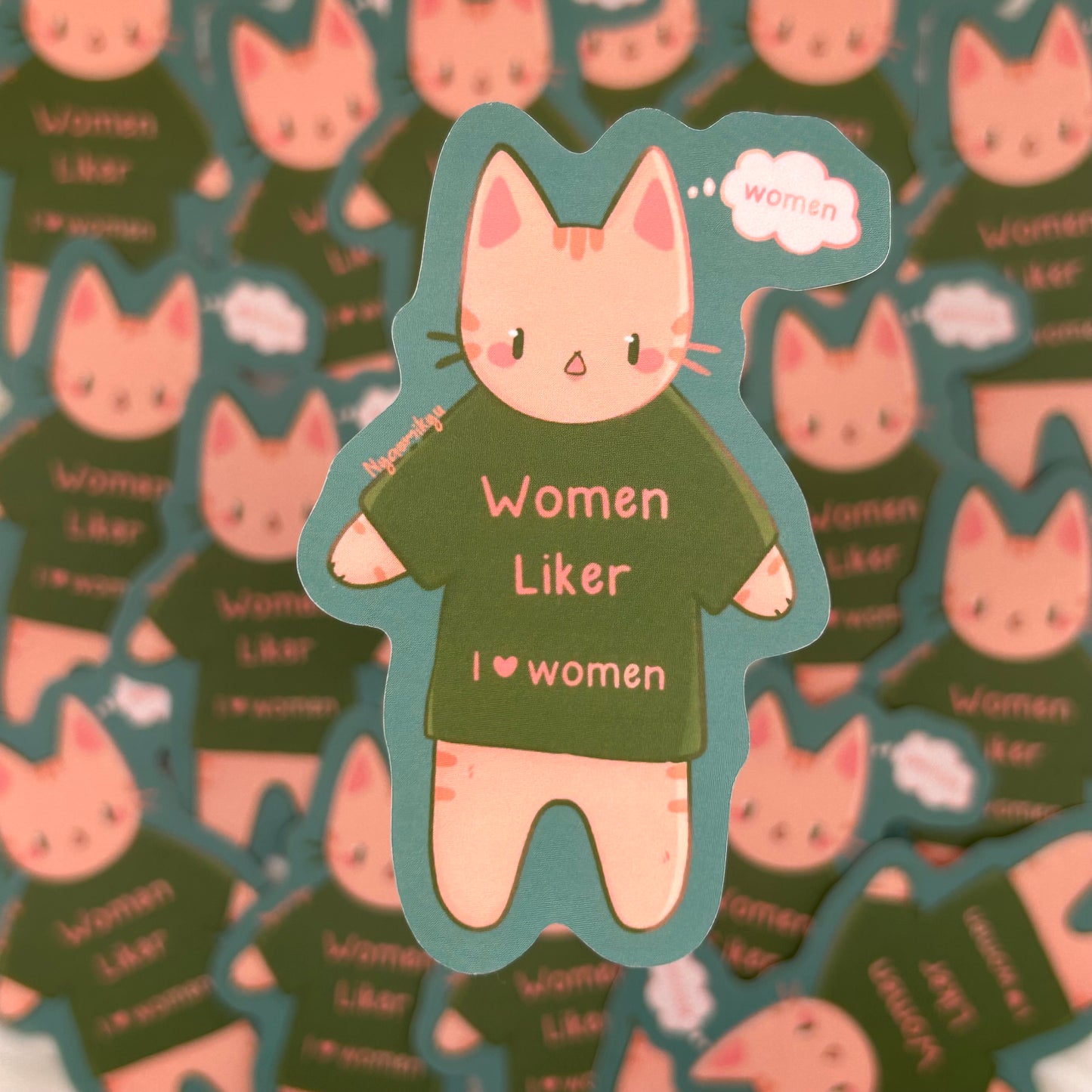 Women Liker Cat Sticker