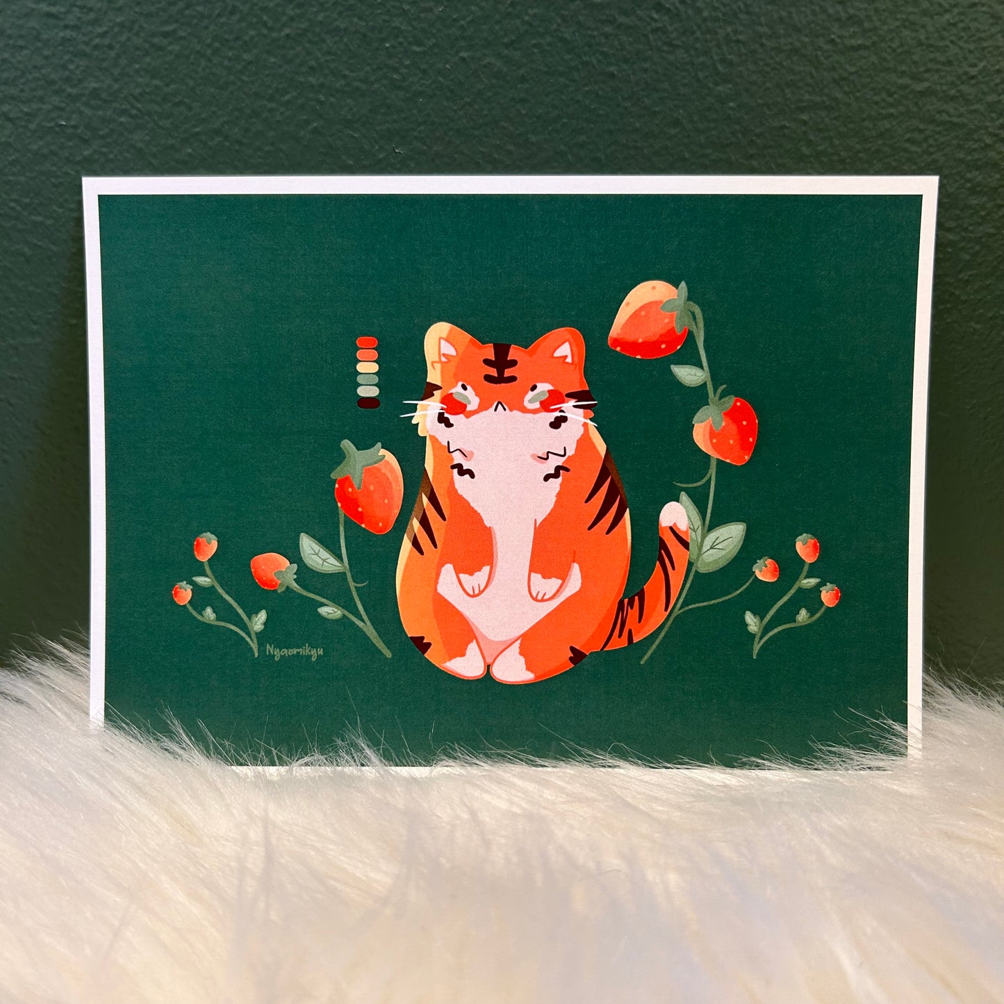 Strawberry Tiger Print