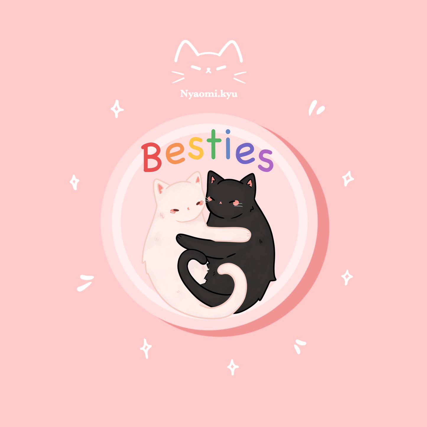 Besties Cats Sticker