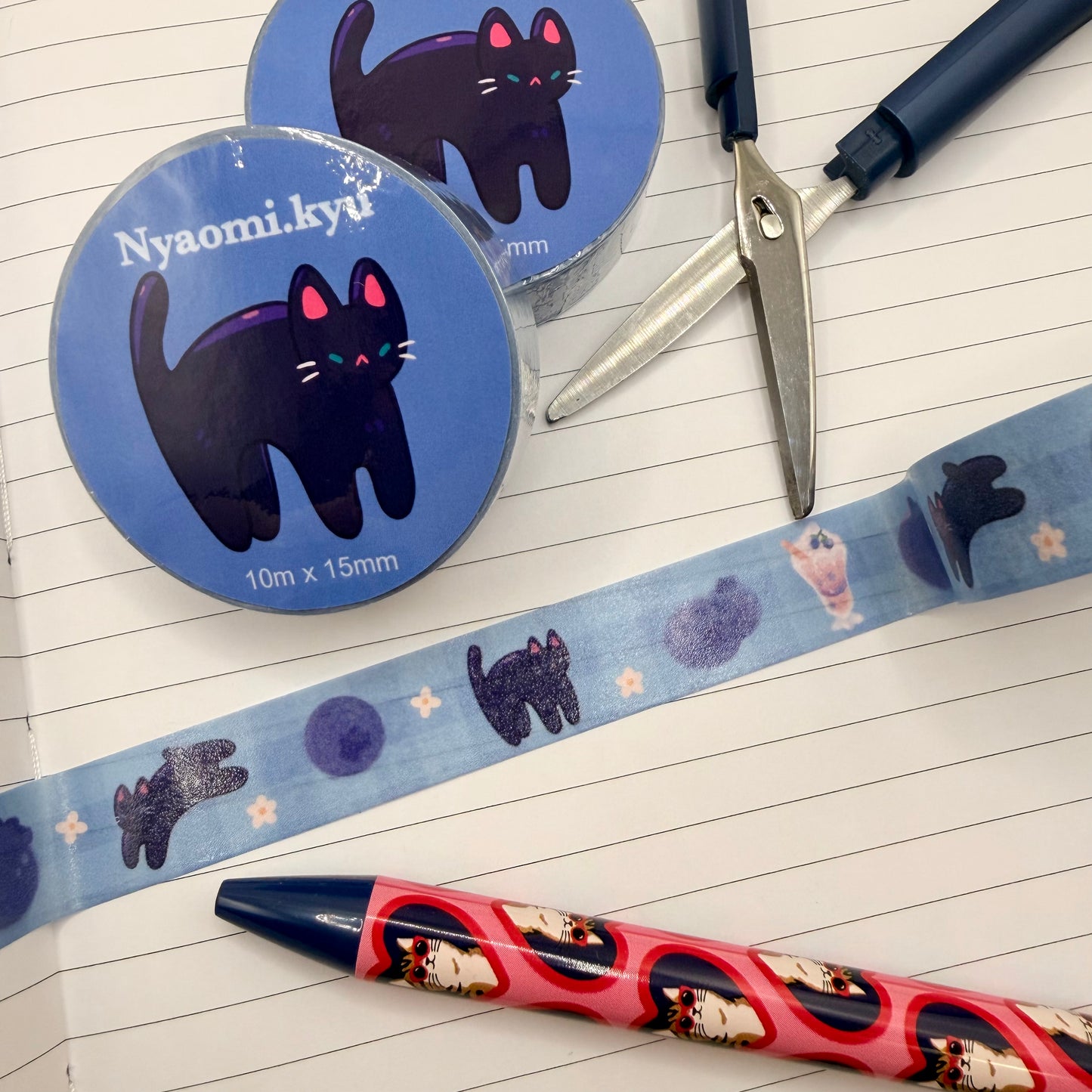 Blueberry Cats Washi Tape