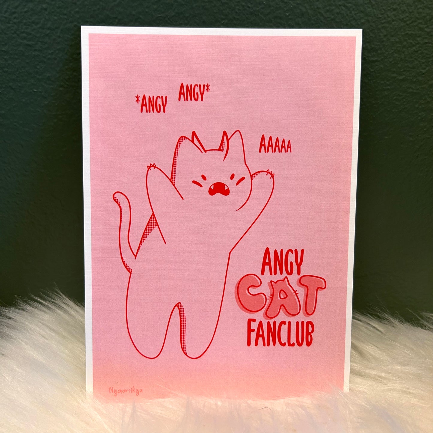Angy Cat Print