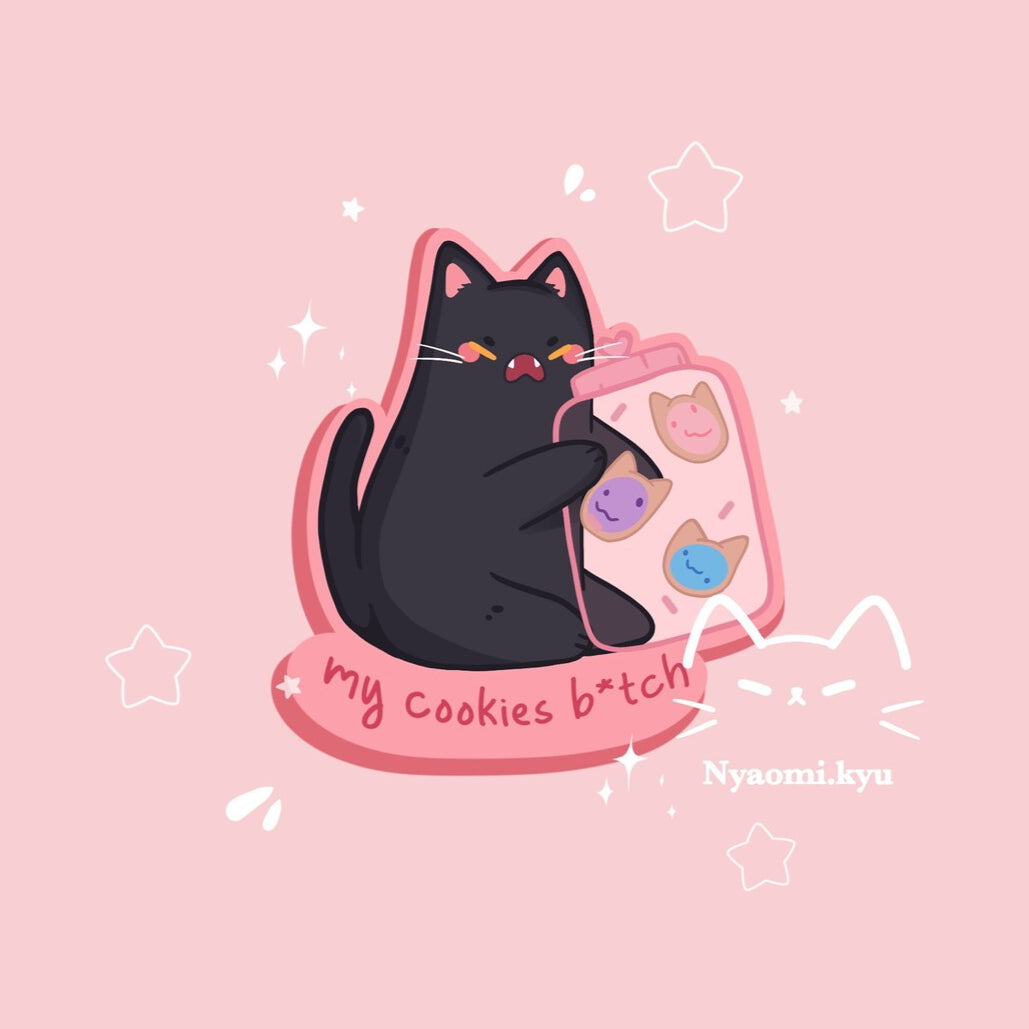 My Cookies Cat Sticker