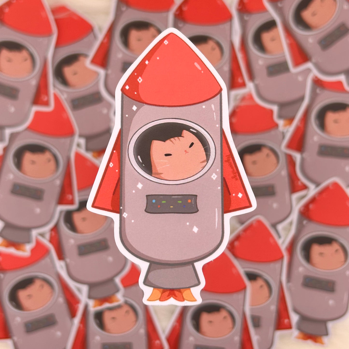 Rocket Cat Sticker