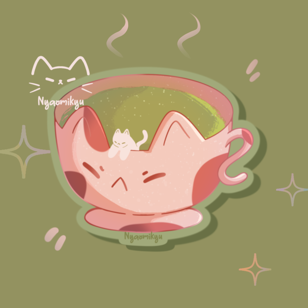 Green Tea Sticker