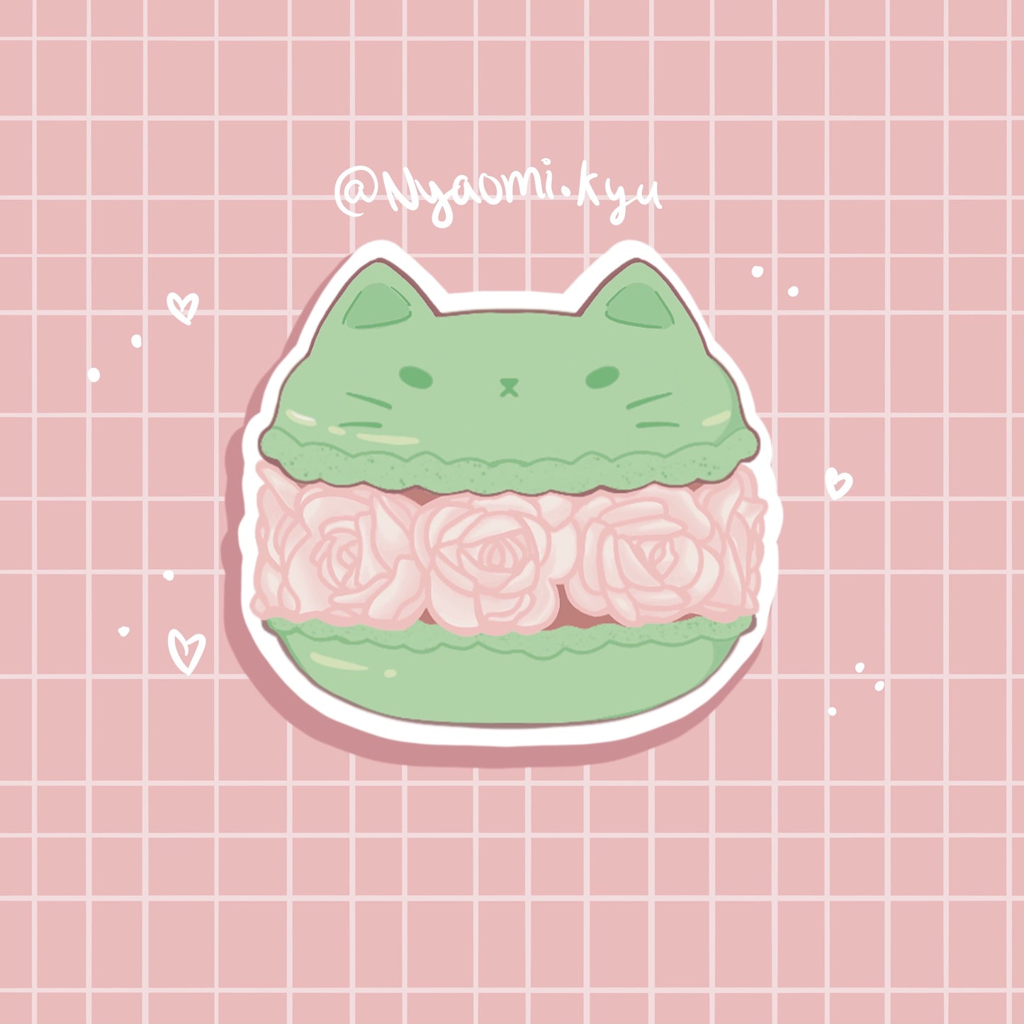 Matcha Macaron Sticker
