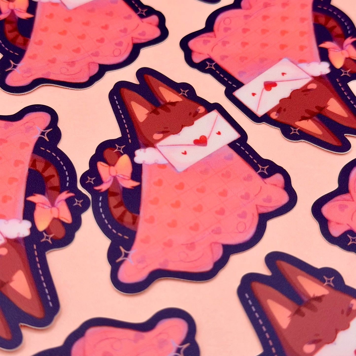 Love Letter Cat Sticker