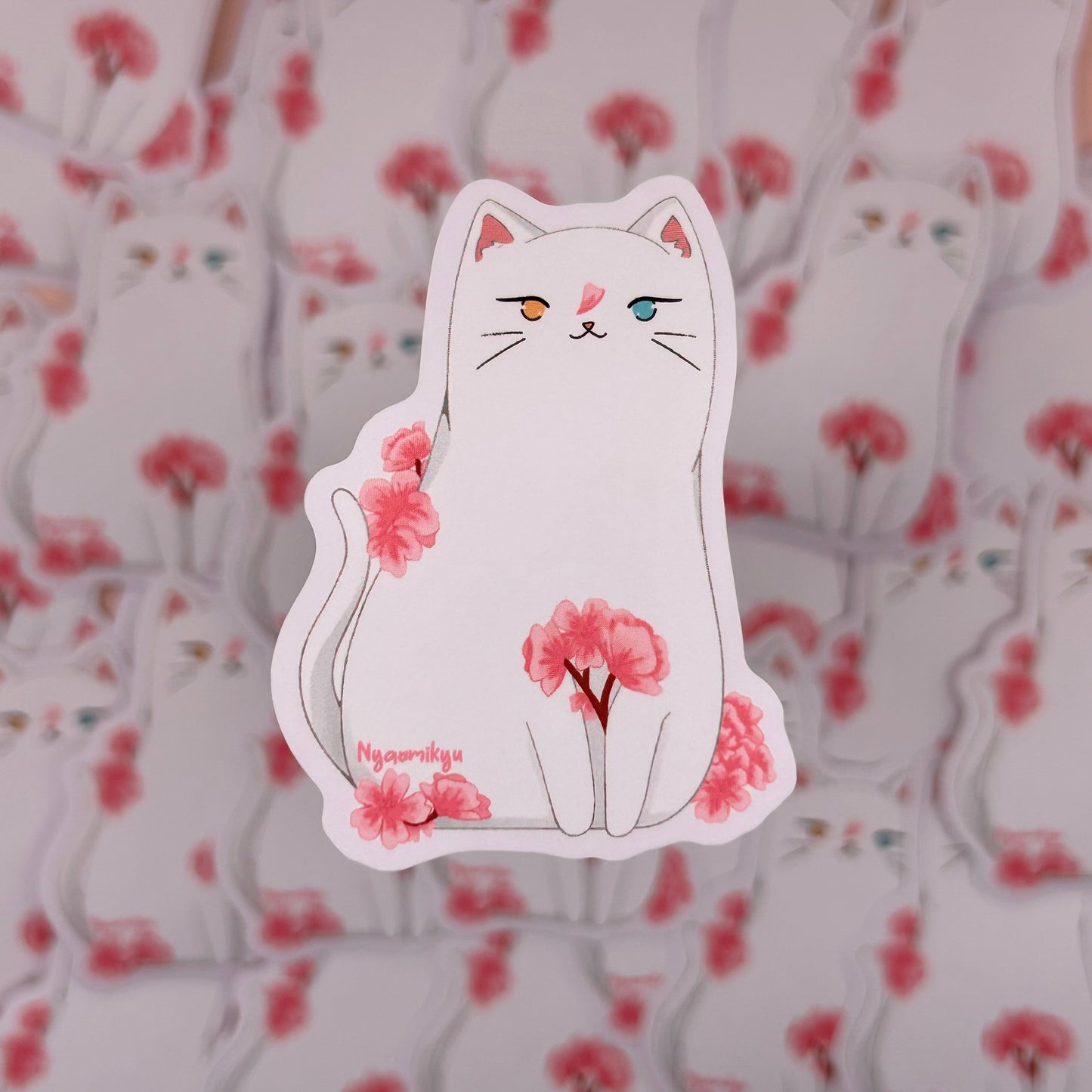 Sakura Cat Sticker