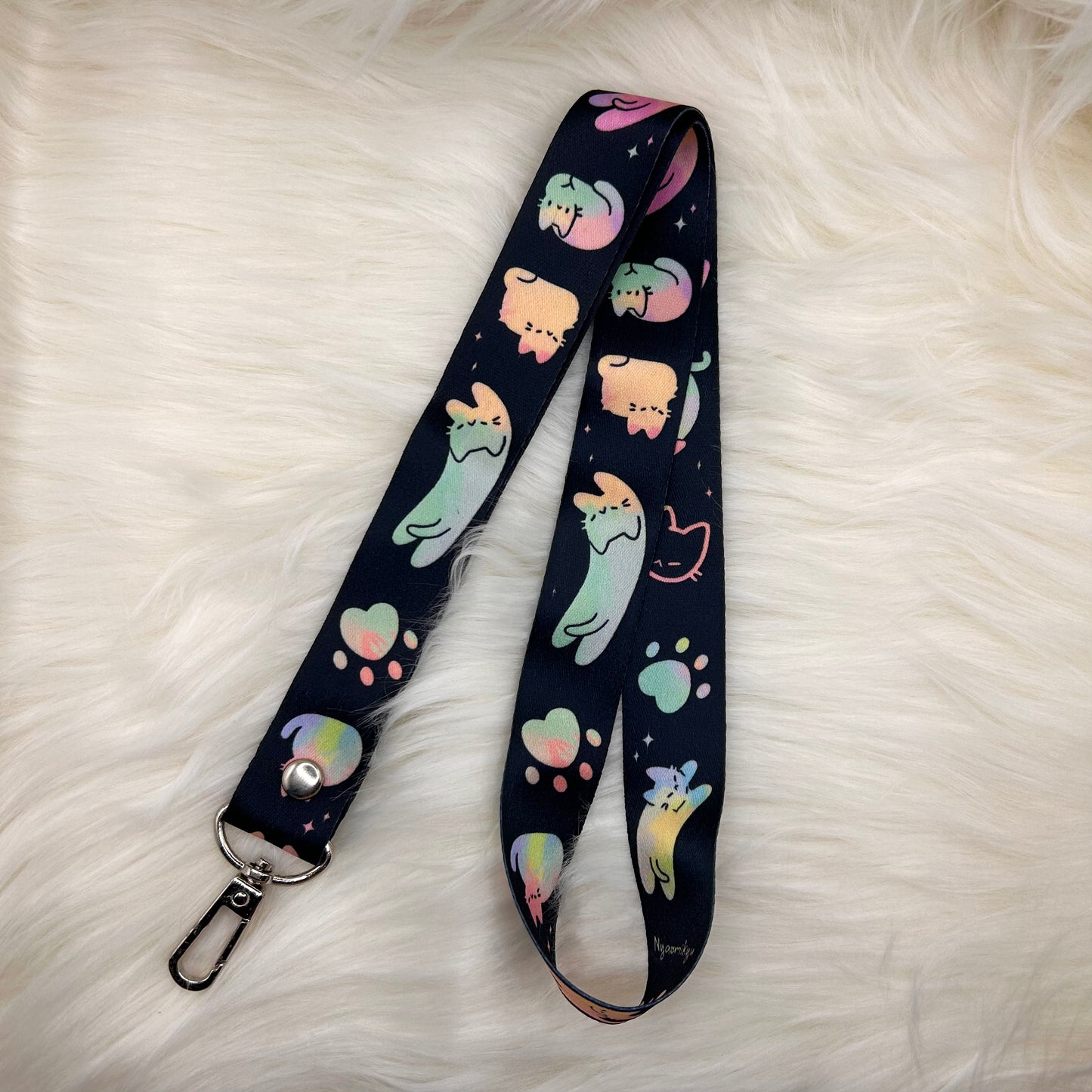 Rainbow Cats Lanyard