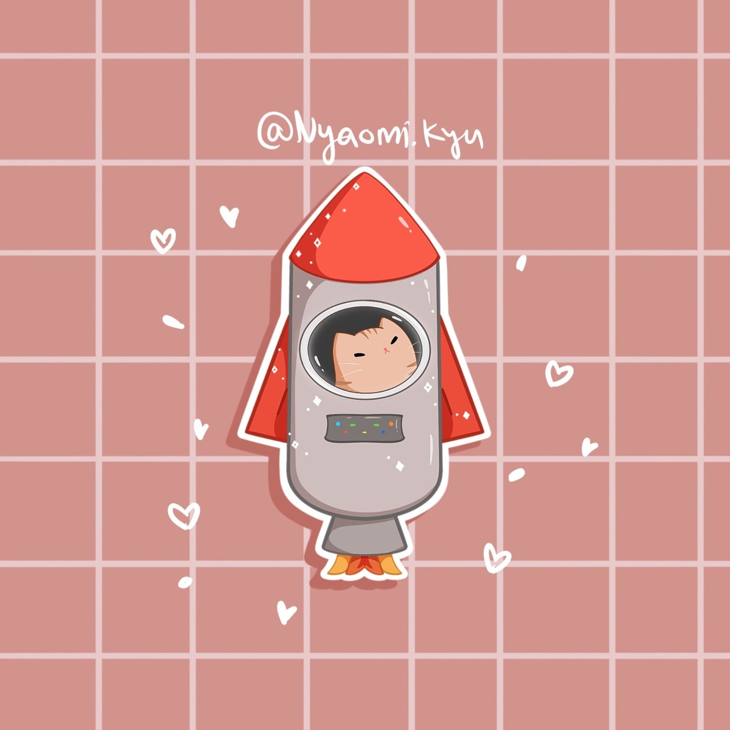 Rocket Cat Sticker