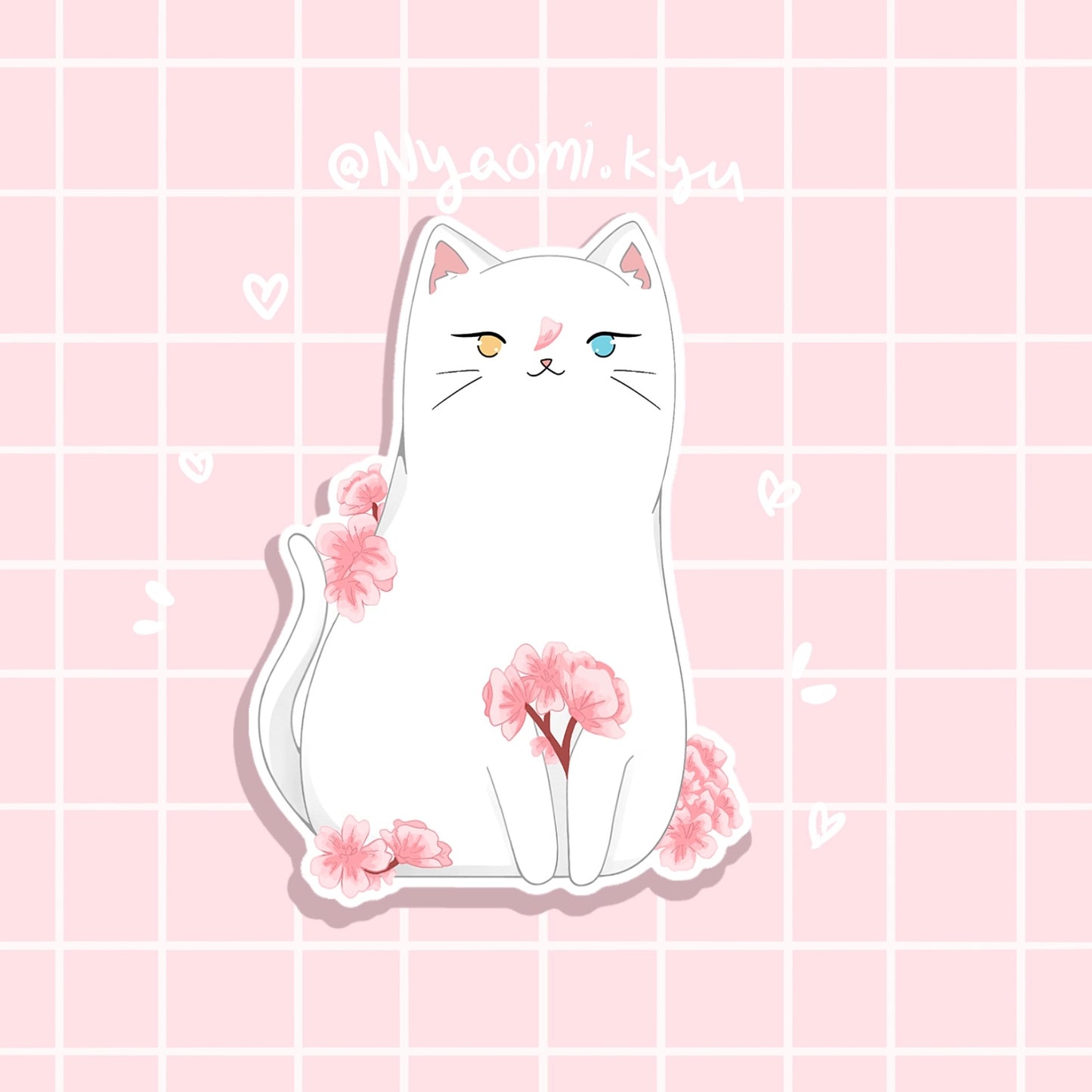 Sakura Cat Sticker