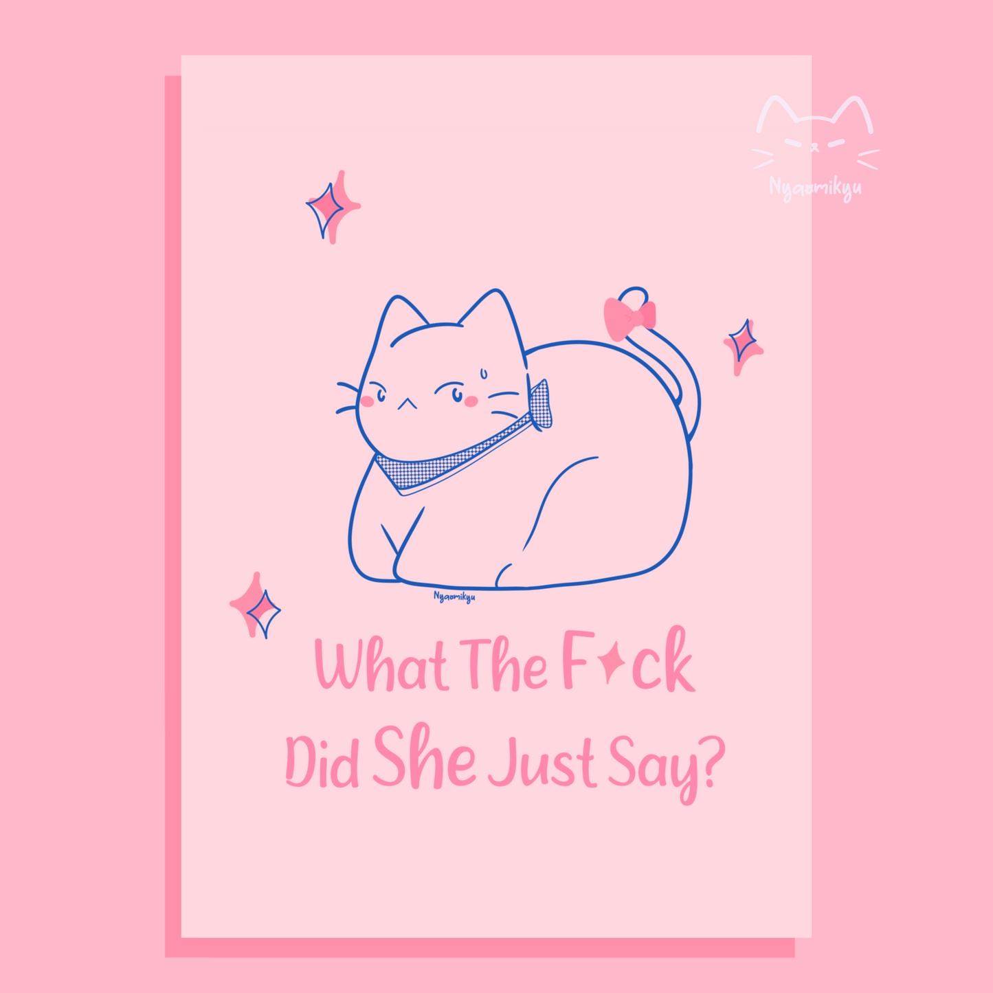 WTF Cat Print