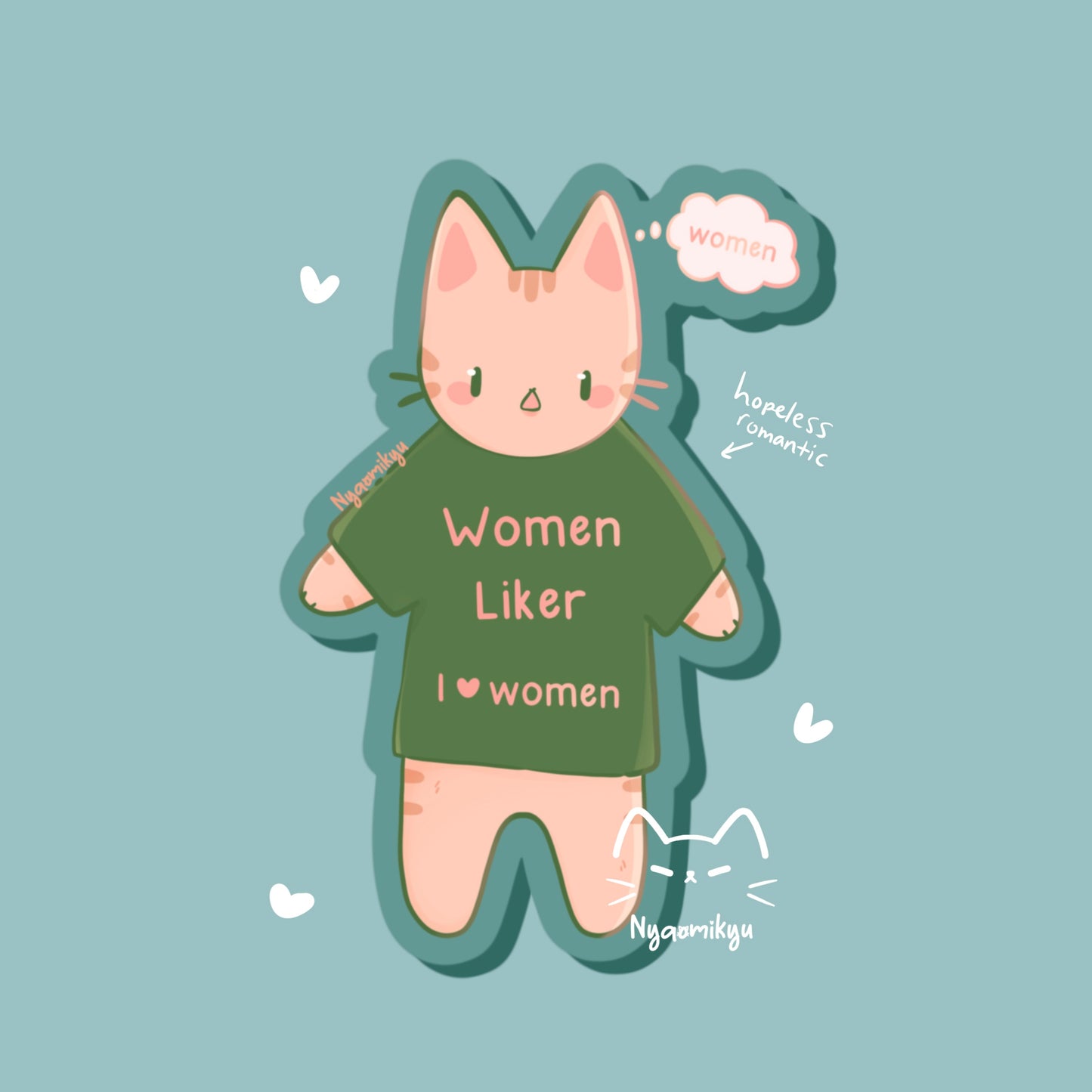 Women Liker Cat Sticker