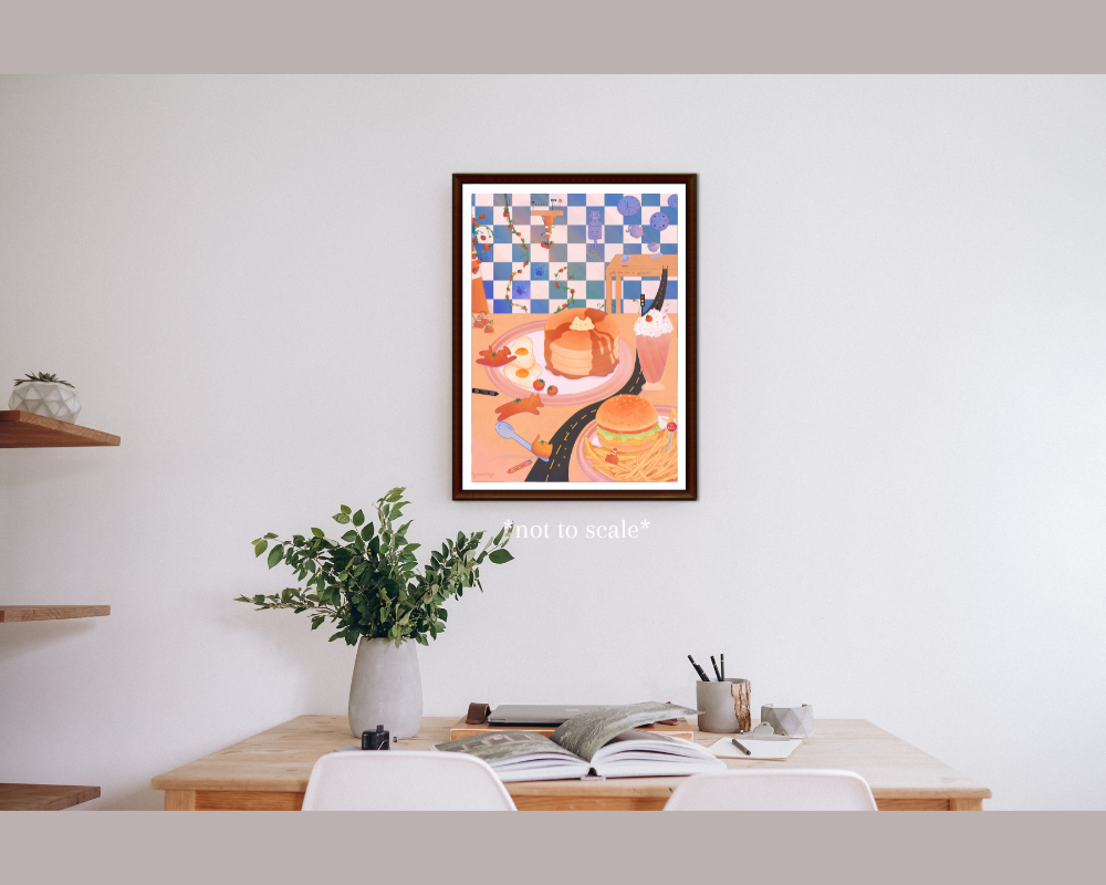 Diner Cats Print