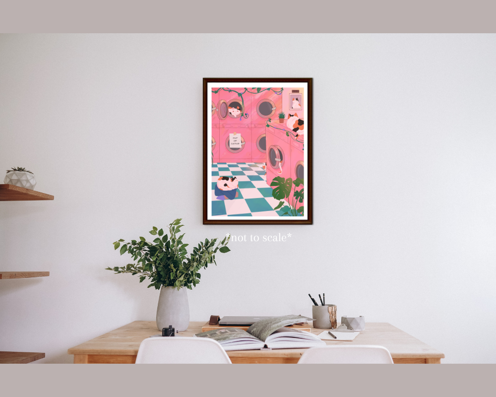 Laundry Cats Print
