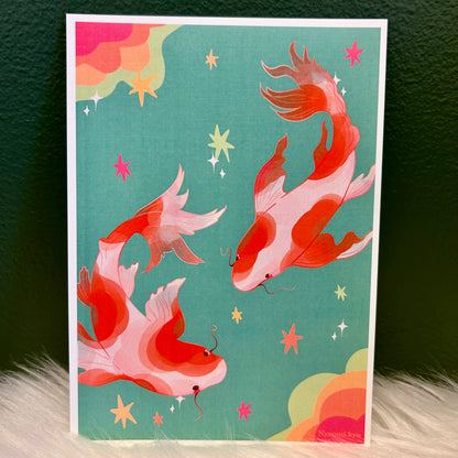 Koi Fish Print