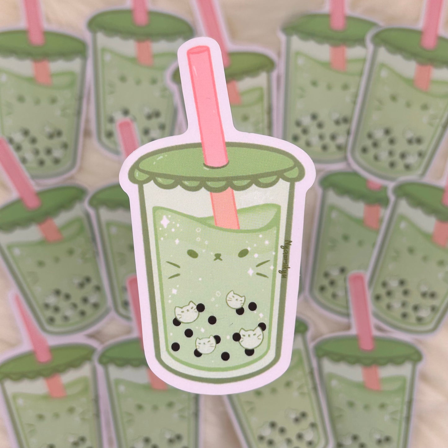 Matcha Boba Sticker