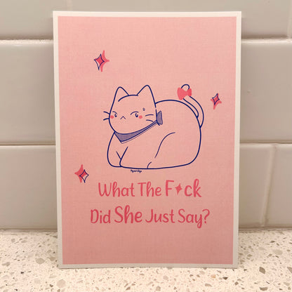 WTF Cat Print