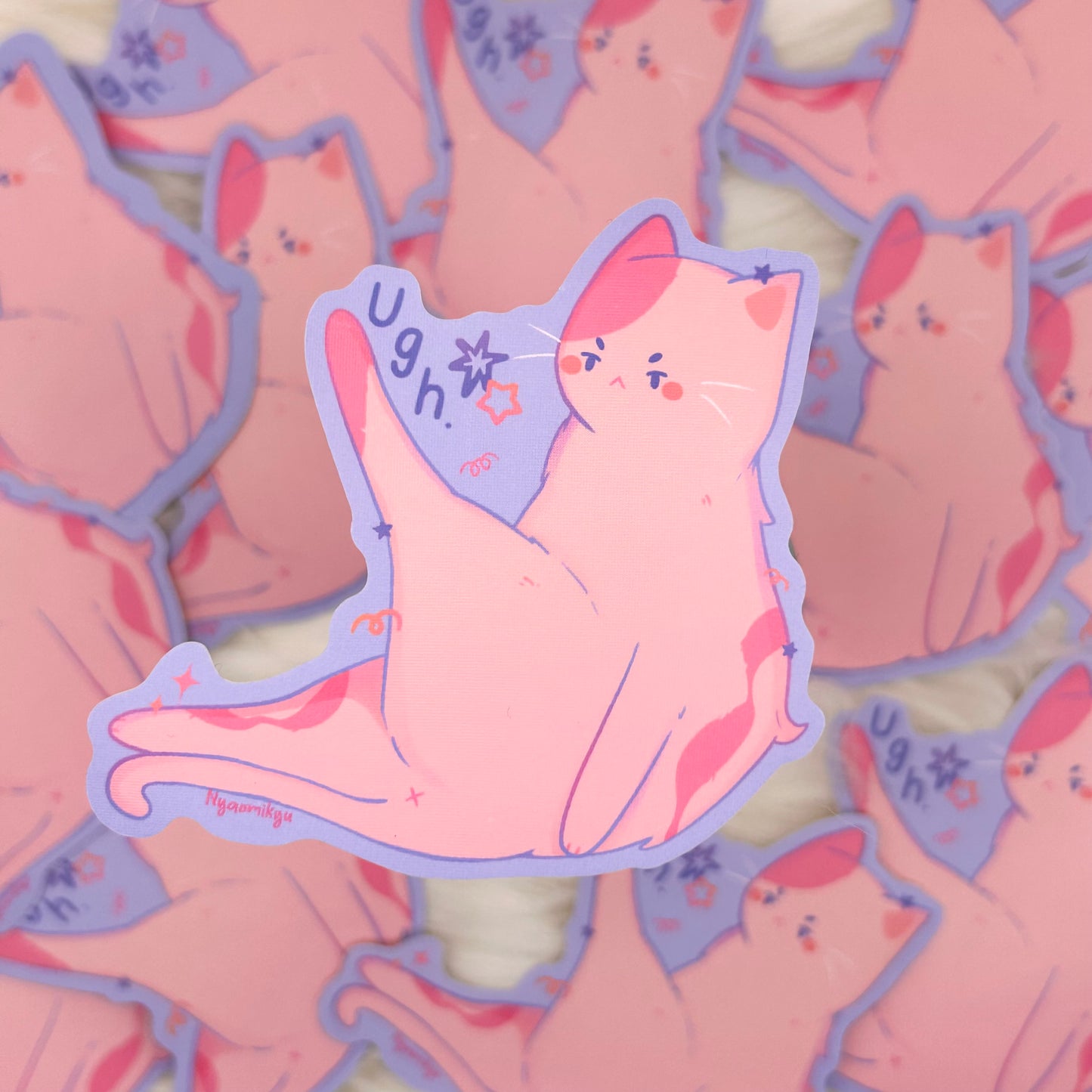 Ugh Cat Sticker