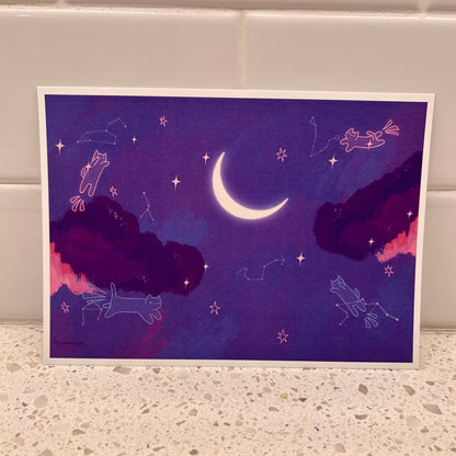 Constellation Cats Print