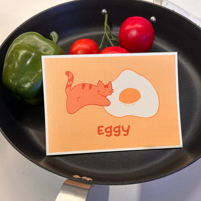 Eggy Cat Print