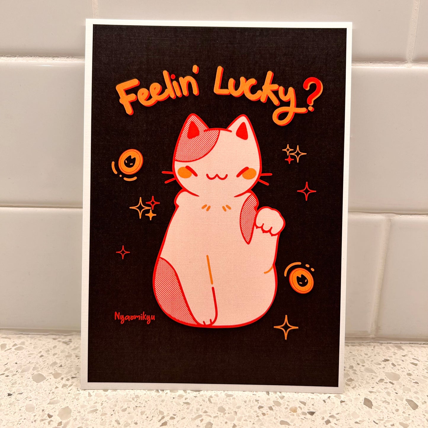 Lucky Cat Print