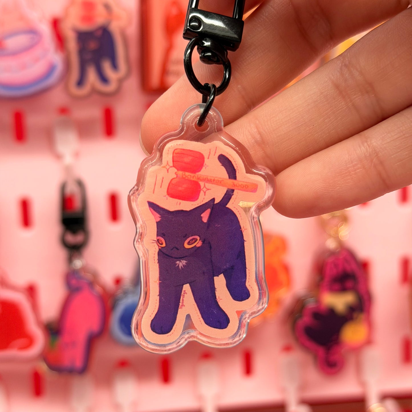 Bonk Cat Keychain
