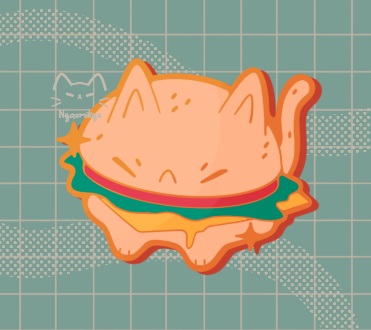 Borger Cat Sticker