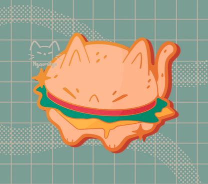 Borger Cat Sticker