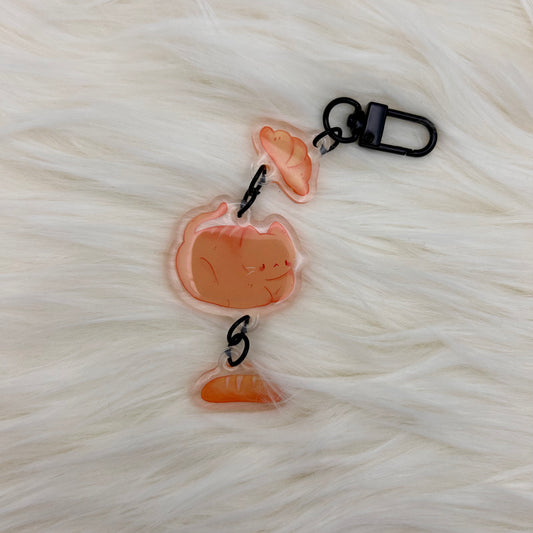 Bread Cat Keychain