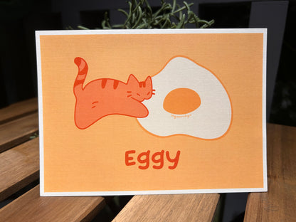 Eggy Cat Print