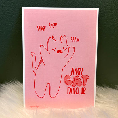 Angy Cat Print