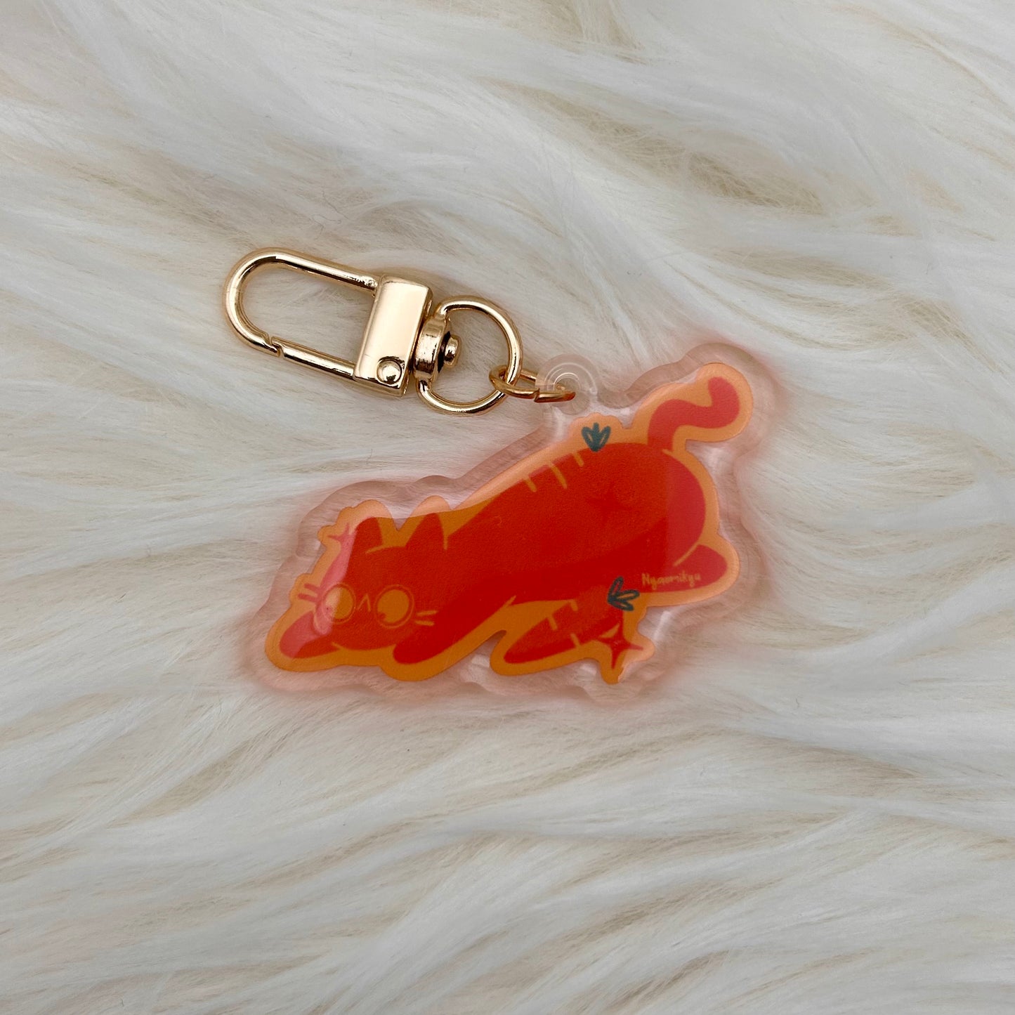 Carrot Cat Keychain