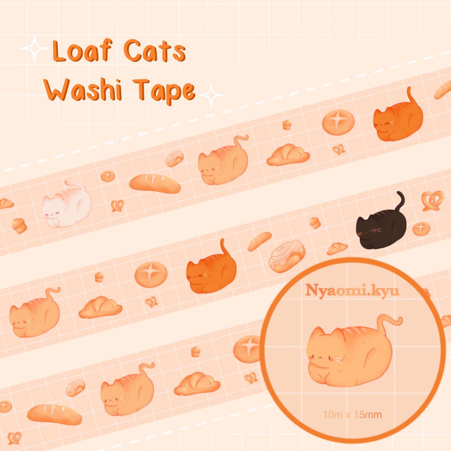 Cat Loafs Washi Tape