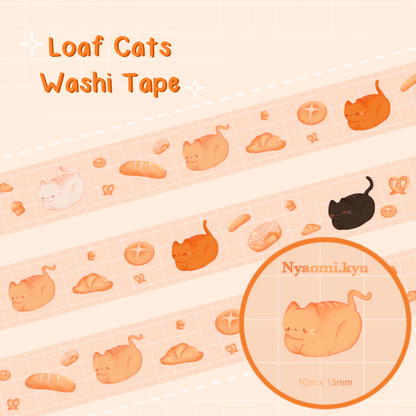 Cat Loafs Washi Tape
