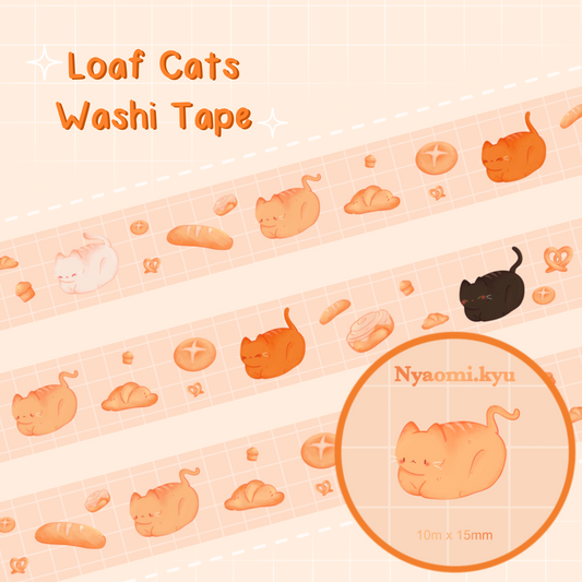 Cat Loafs Washi Tape