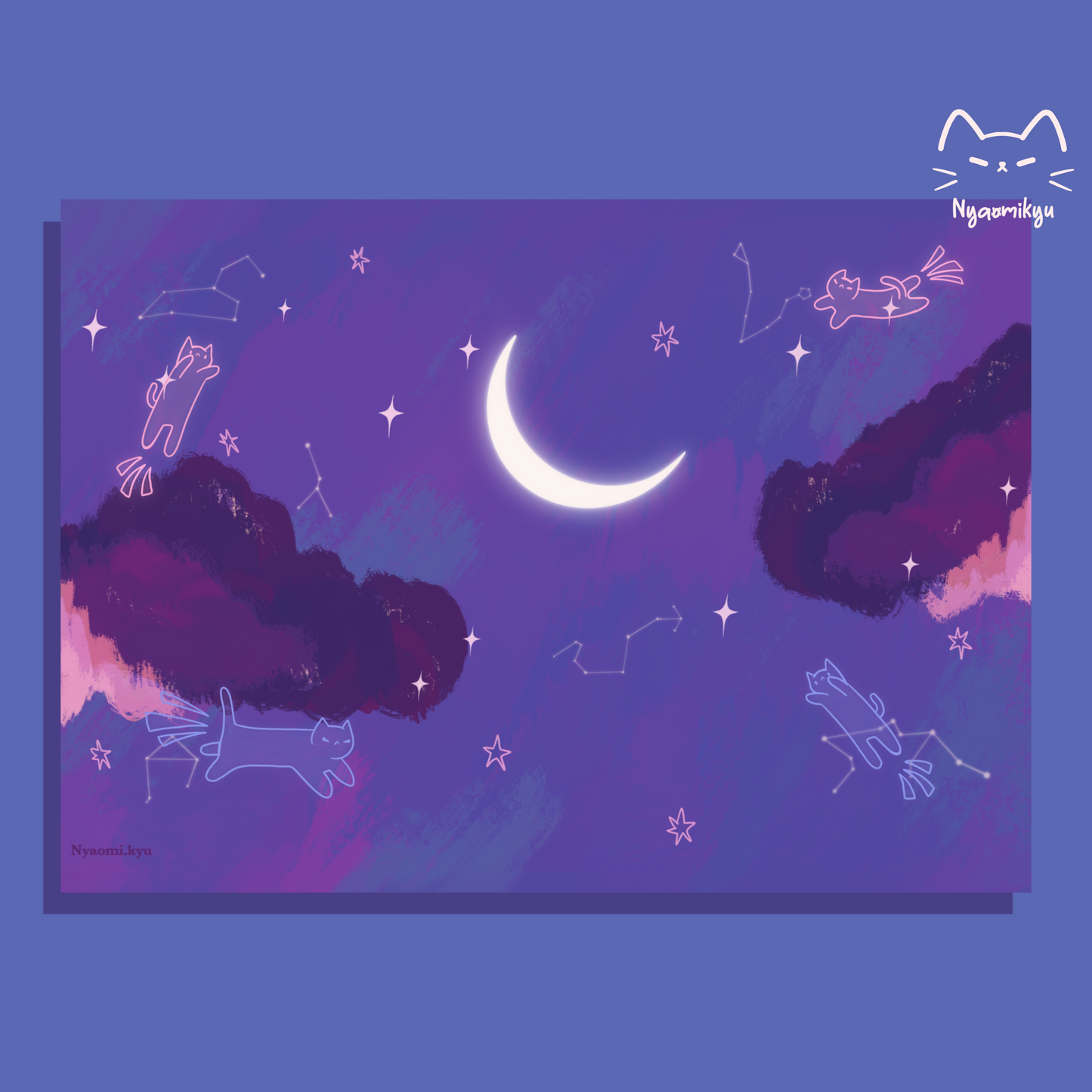 Constellation Cats Print