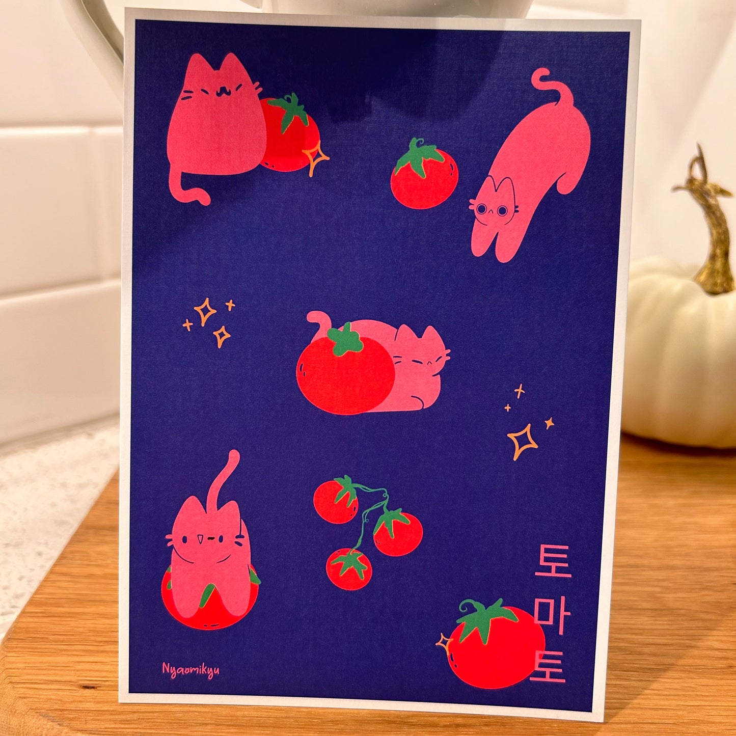 Tomato Cats Print