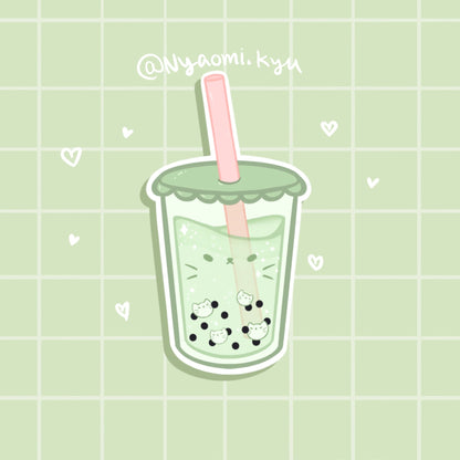 Matcha Boba Sticker
