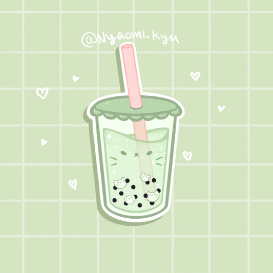 Matcha Boba Sticker