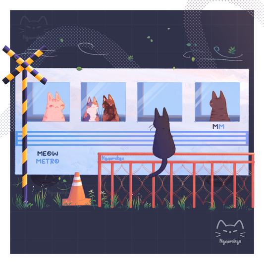 Meow Metro Cats Print