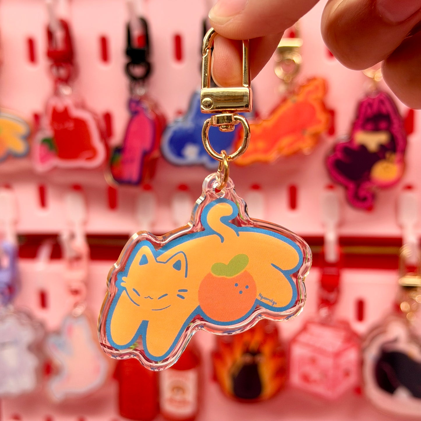 Mikan Cat Keychain