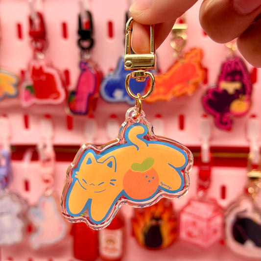 Mikan Cat Keychain