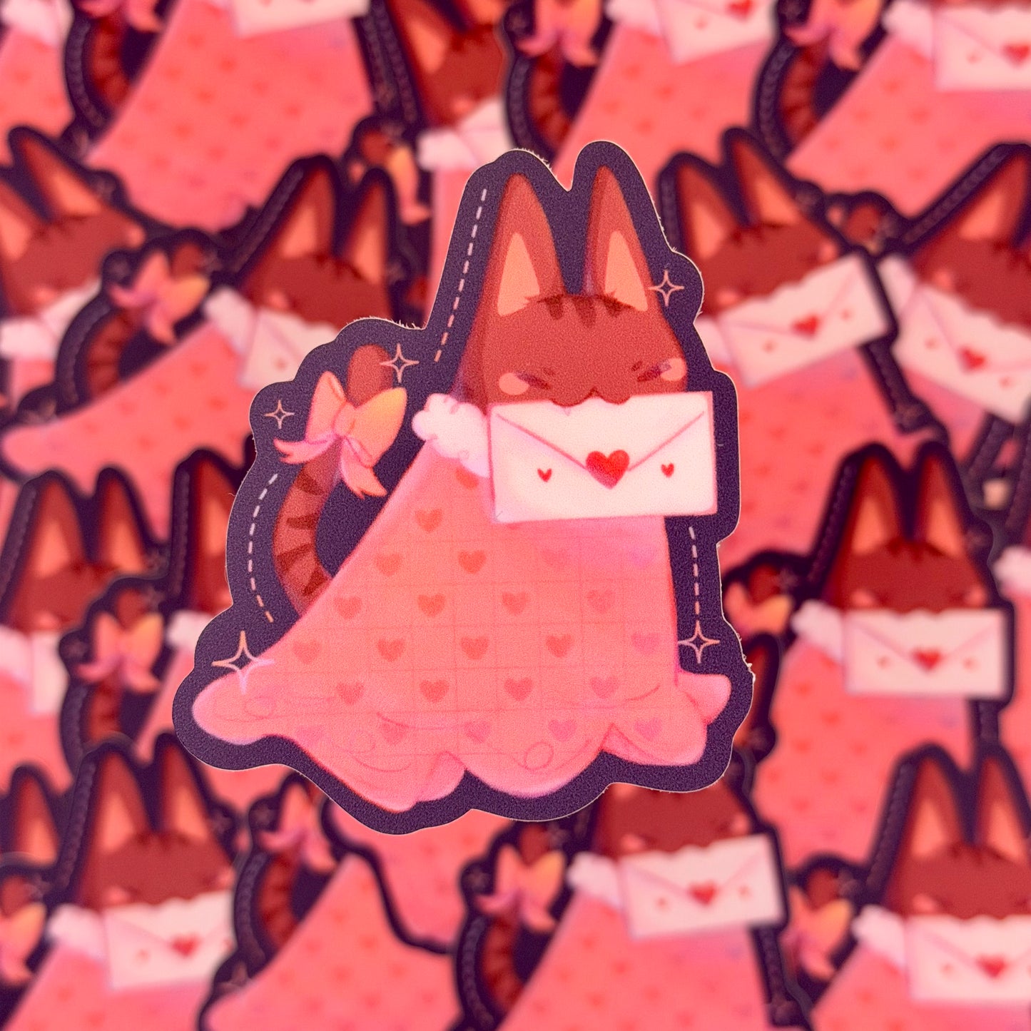 Love Letter Cat Sticker