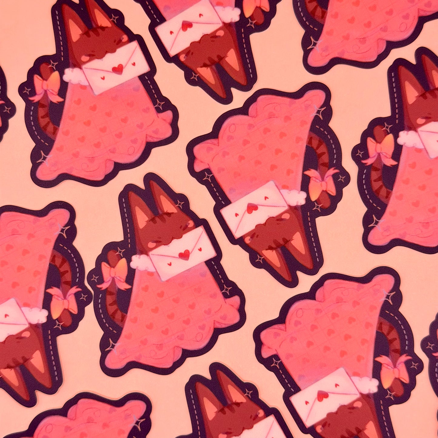 Love Letter Cat Sticker