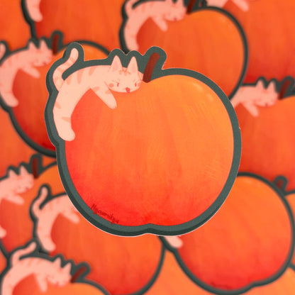 The Big Apple Cat Sticker