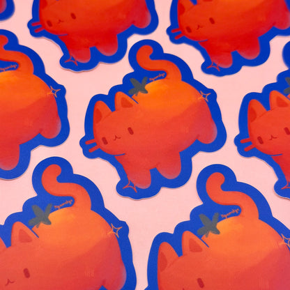 Cat Tomato Sticker
