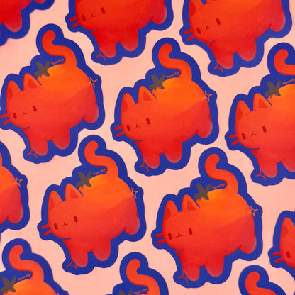 Cat Tomato Sticker