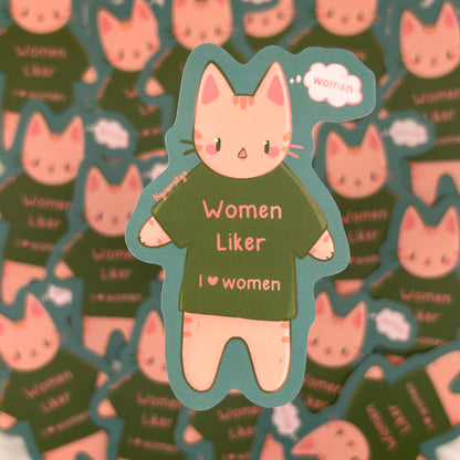 Women Liker Cat Sticker