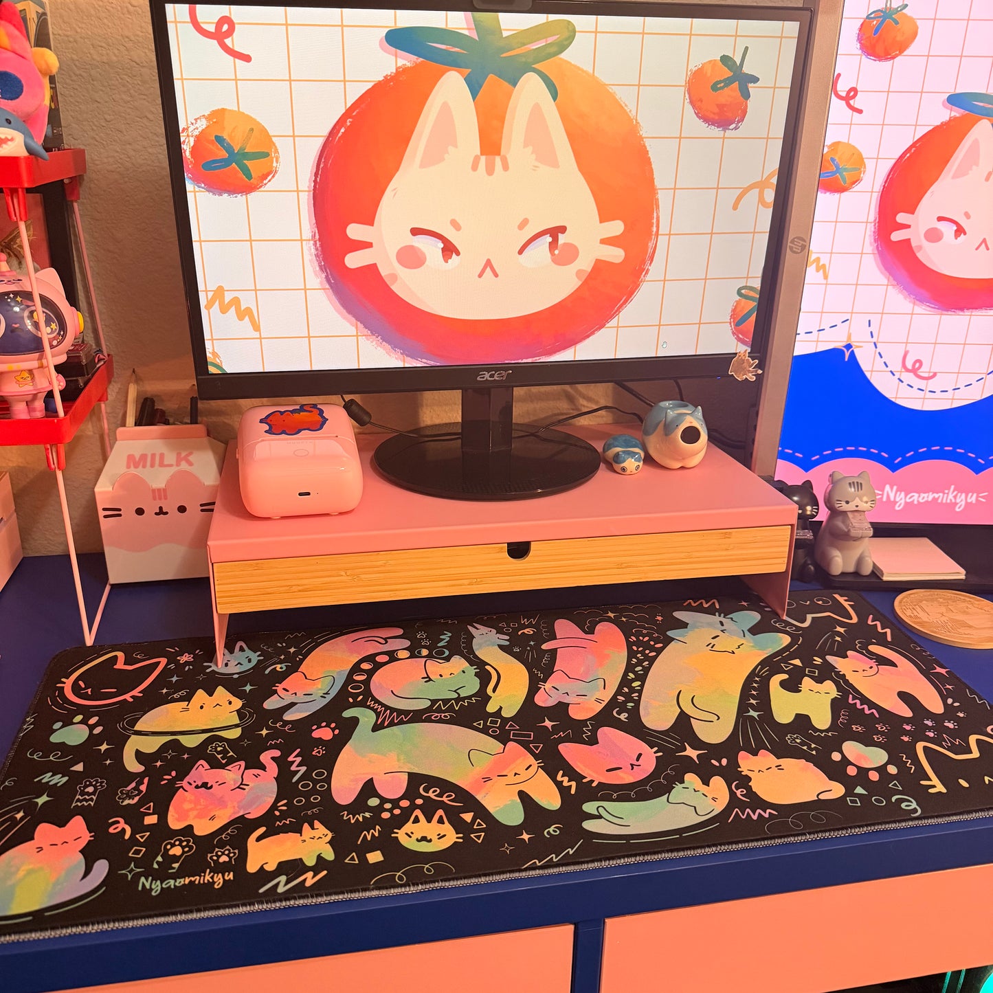 Rainbow Cats Desk Mat