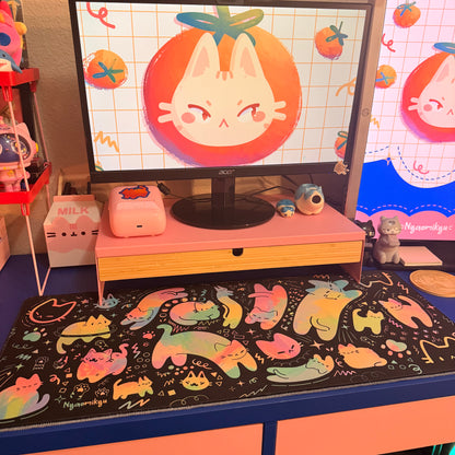 Rainbow Cats Desk Mat